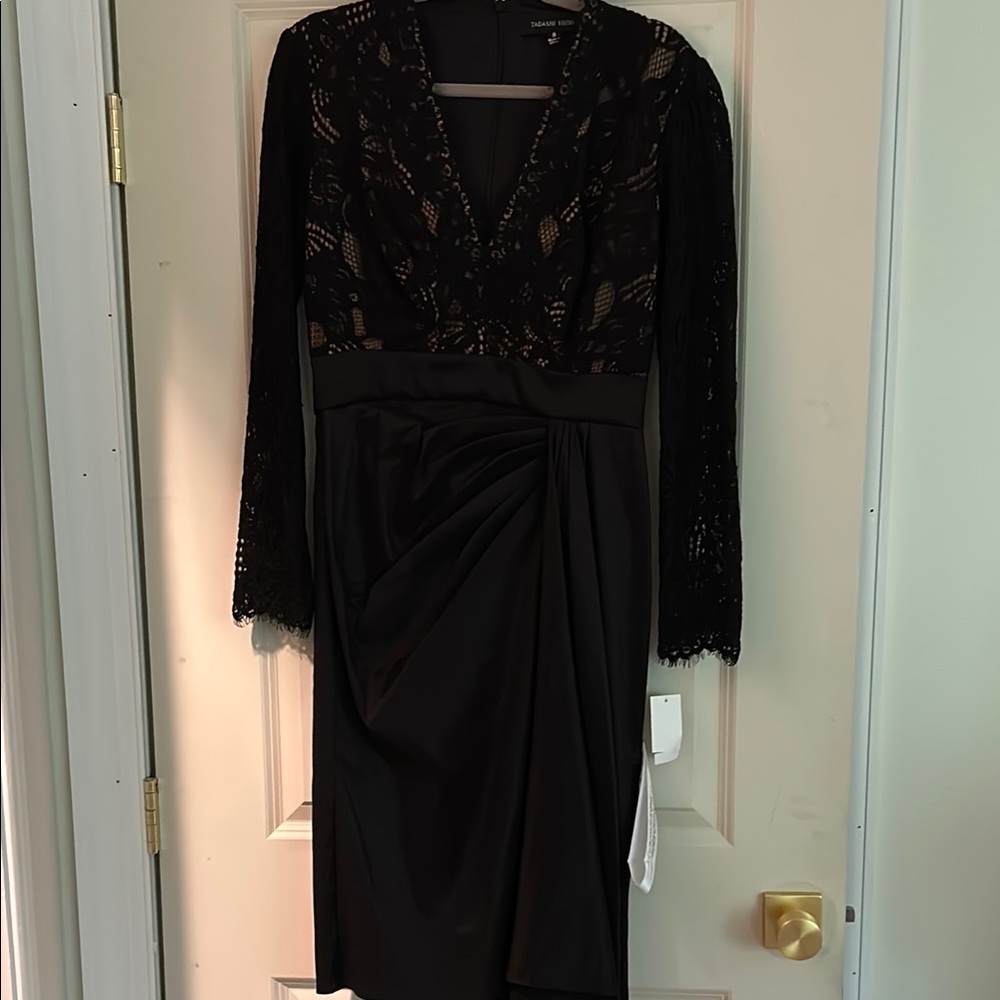 Tadashi Shoji Black Lace Wedding Dress